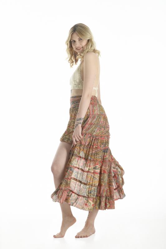 Junoa asymetrická sukňa ružová