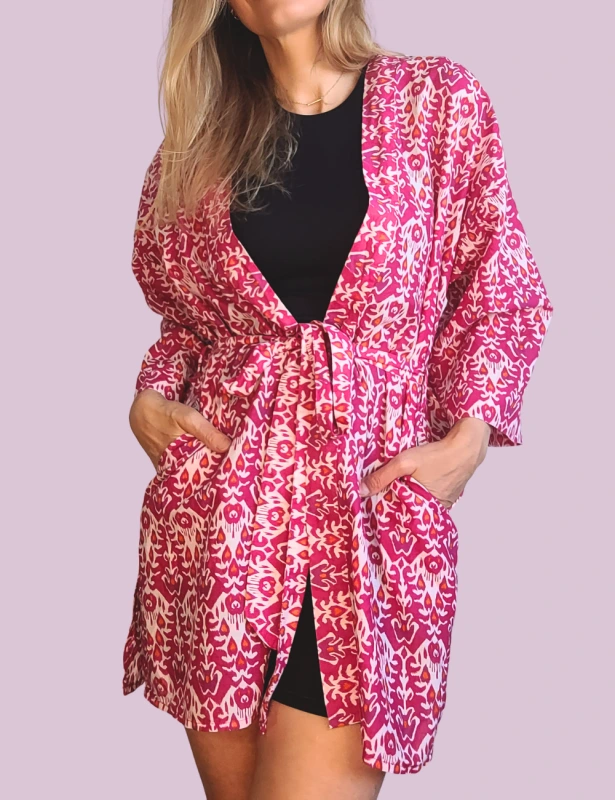 Krátky bavlnený kaftan Naia 1