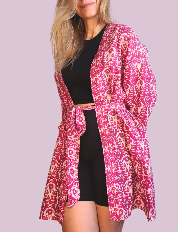 Krátky bavlnený kaftan Naia 4