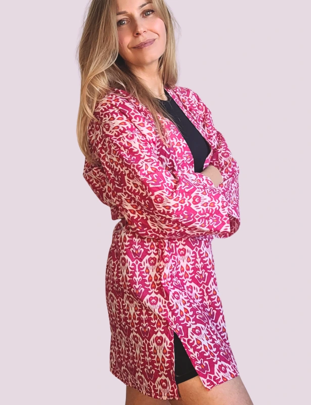 Krátky bavlnený kaftan Naia