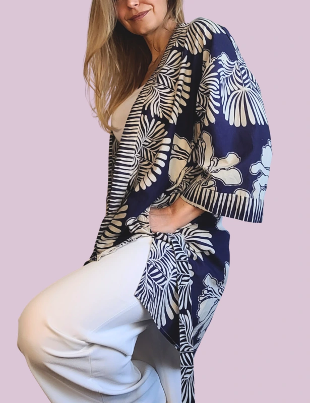 Krátky bavlnený kaftan Aruna 2